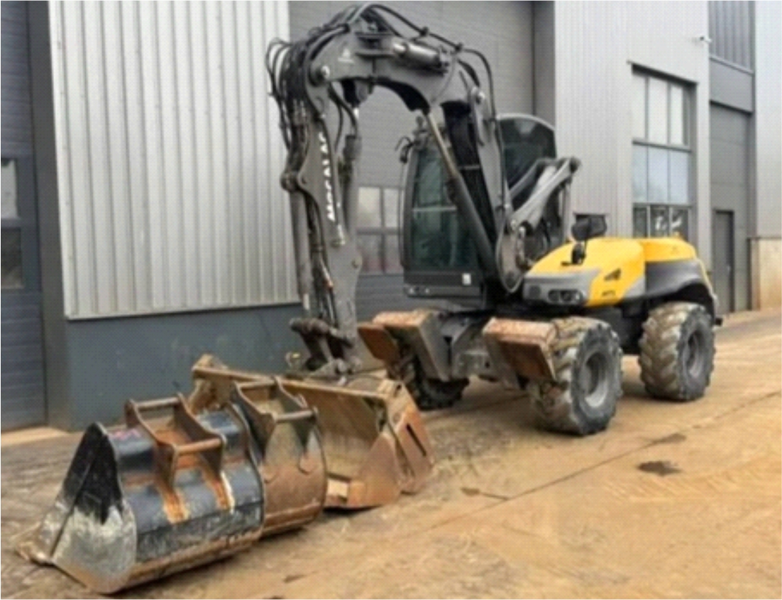 MECALAC 12MTX INCL.3X BUCKET